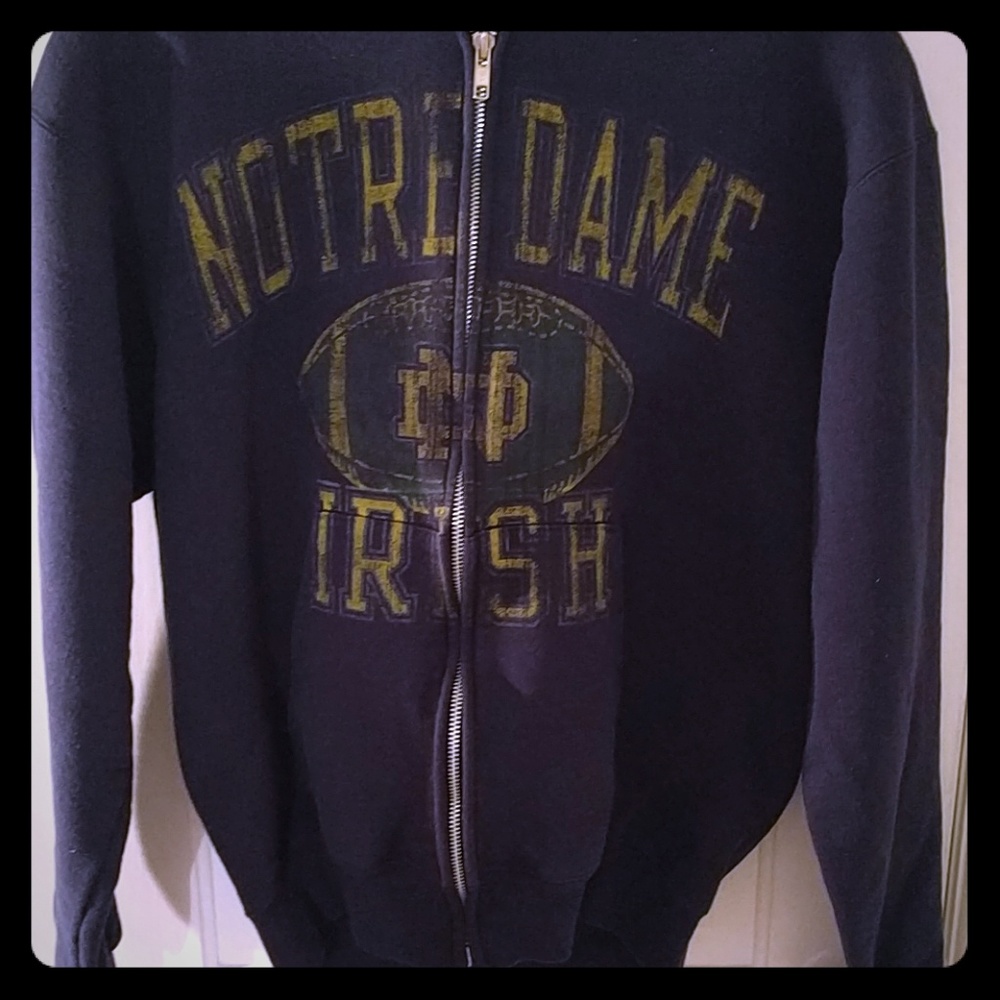 Notre Dame Zip Up Sweatshirt